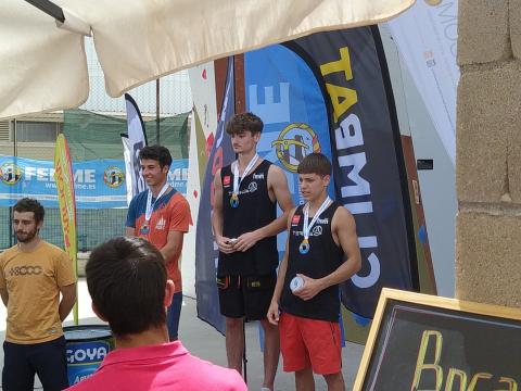 Podium de la primera vuelta de la copa de escalada de dificultad de España 2022 en IndoorWall de Torrejón de Ardoz